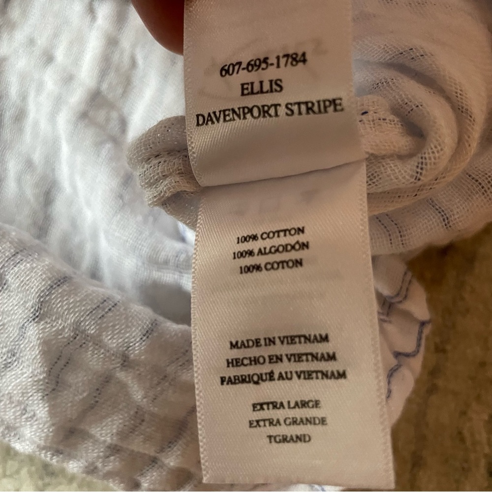 🆕 Rails | Women’s Ellis Cotton Gauze Button Down Davenport Stripe Rails XL - Picture 7 of 9